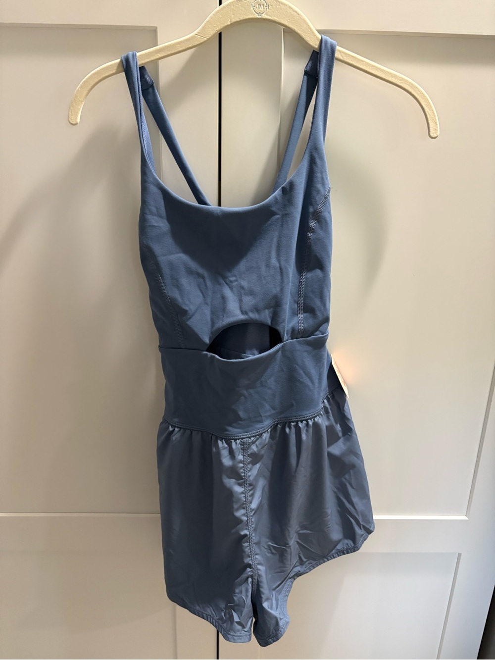 Free People Blue Cutout One-Piece Romper